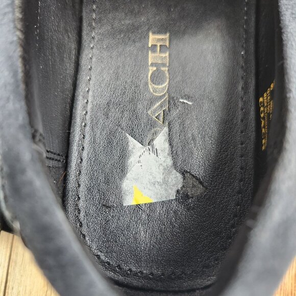 Mens Coach size 9 D Leather Casual Slip On Driving Loafer Shoes - Picture 8 of 10